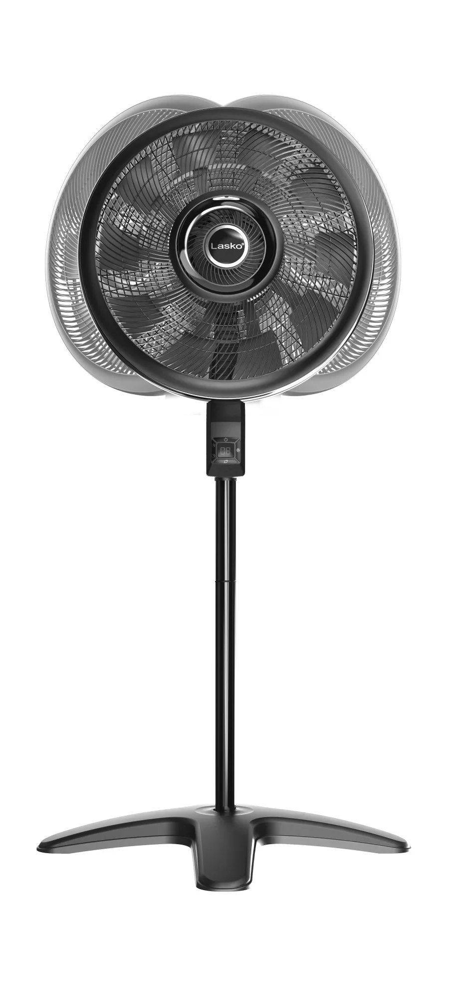 Lasko Windstorm™ 18" 4-speed Pedestal Fan with Remote & Timer (black, model S18654) - Image 7