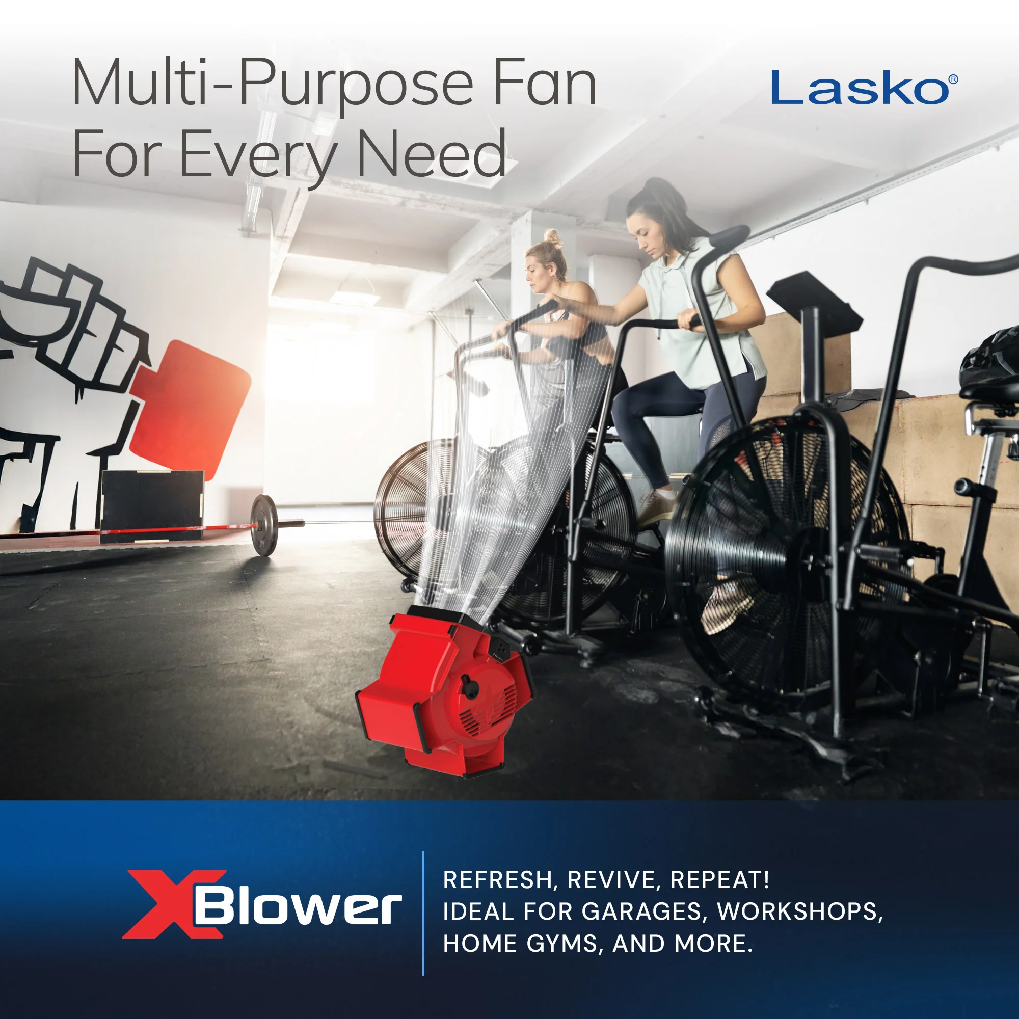Lasko X12900 X-Blower Multi-Position Utility Blower Fan with USB Port - Image 7